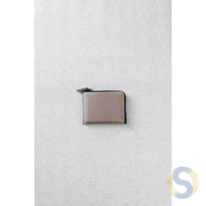 L 形皮革拉链迷你钱包（猪皮）